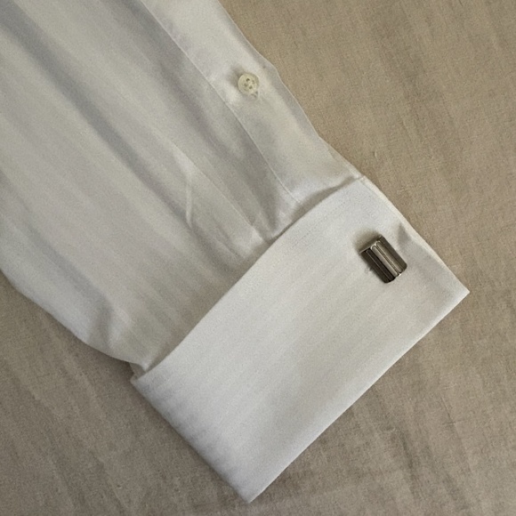 Thomas Mason Italian fabric, BR Black Label dress shirt #2 - Picture 1 of 4